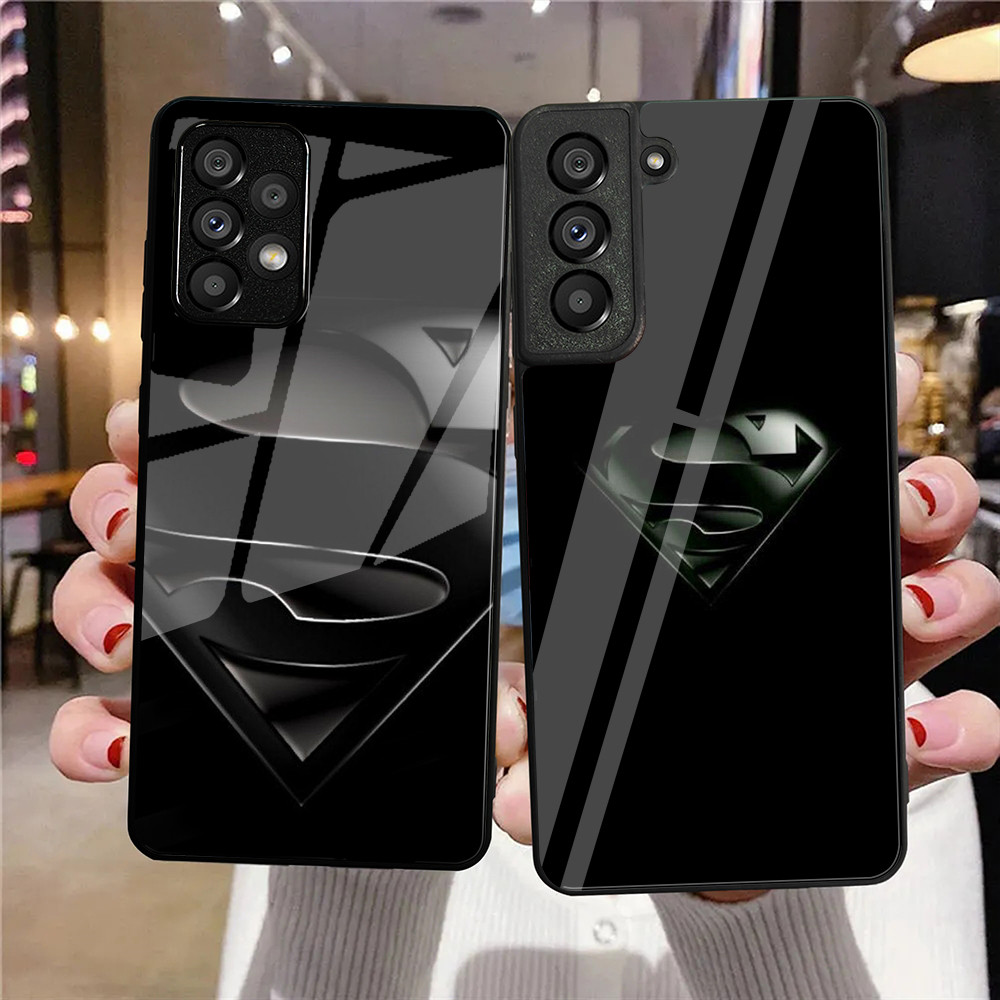 Ốp Điện Thoại Kính Cường Lực Siêu Nhân Cho Samsung Galaxy A10 A14 A16 A25 A35 A22 4G A32 A33 A34 A40 A42 A52 A53 A54 A55 A70 A71 A72 A73 5G