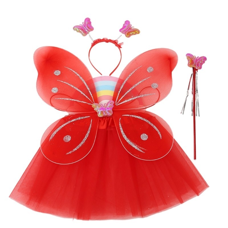 Cánh bướm DASSBSUG với Váy Tutu que cổ tích Cánh thiên thần Cánh cổ tích cho Halloween