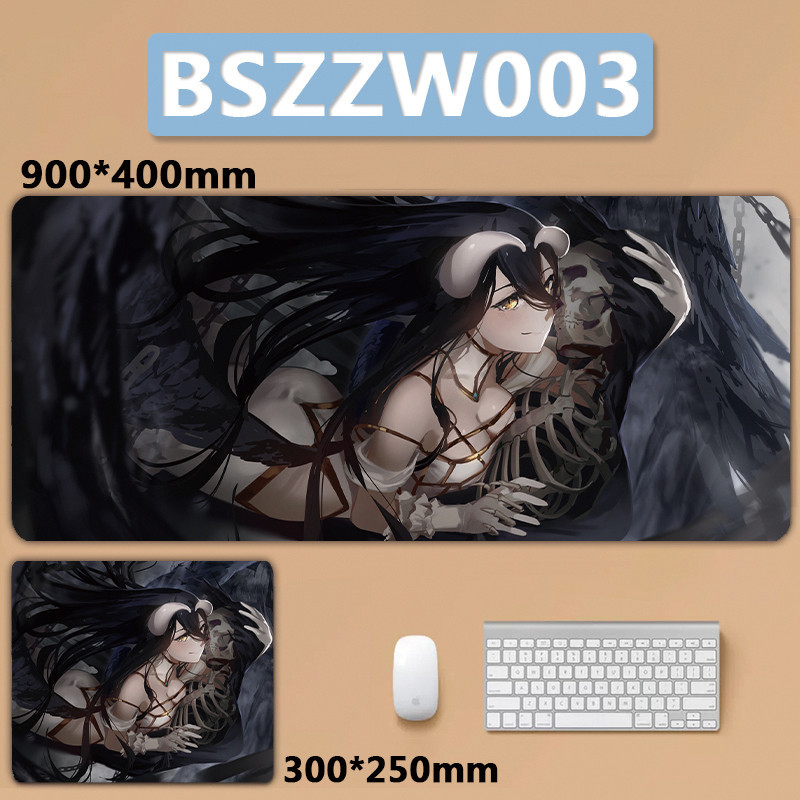 OVERLORD Albedo XXL Lớn Mousepad Bàn Phím Miếng Lót Bàn Phím Máy Tính Game Thủ Bàn Phím Laptop Chuột Thảm Để Bàn Thảm