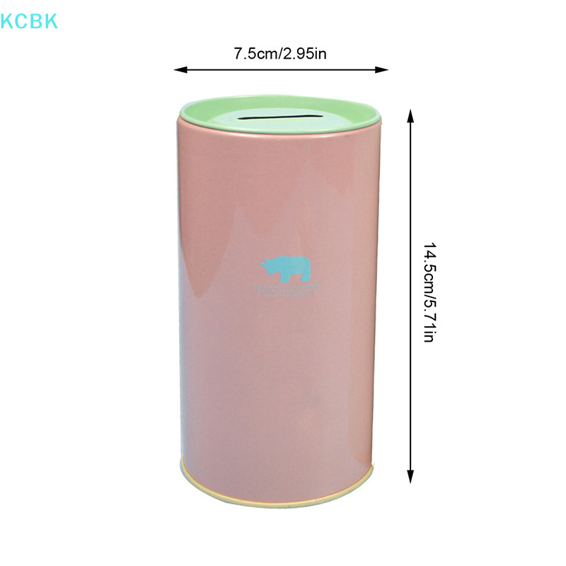 [Kc] Animal Candy Color Piggy Bank Metal Piggy Bank Hộp đựng đồ lặt vặt dễ thương Lon lưu trữ Lon quà tặng Hộp đựng tiền trang trí nội thất [BK]