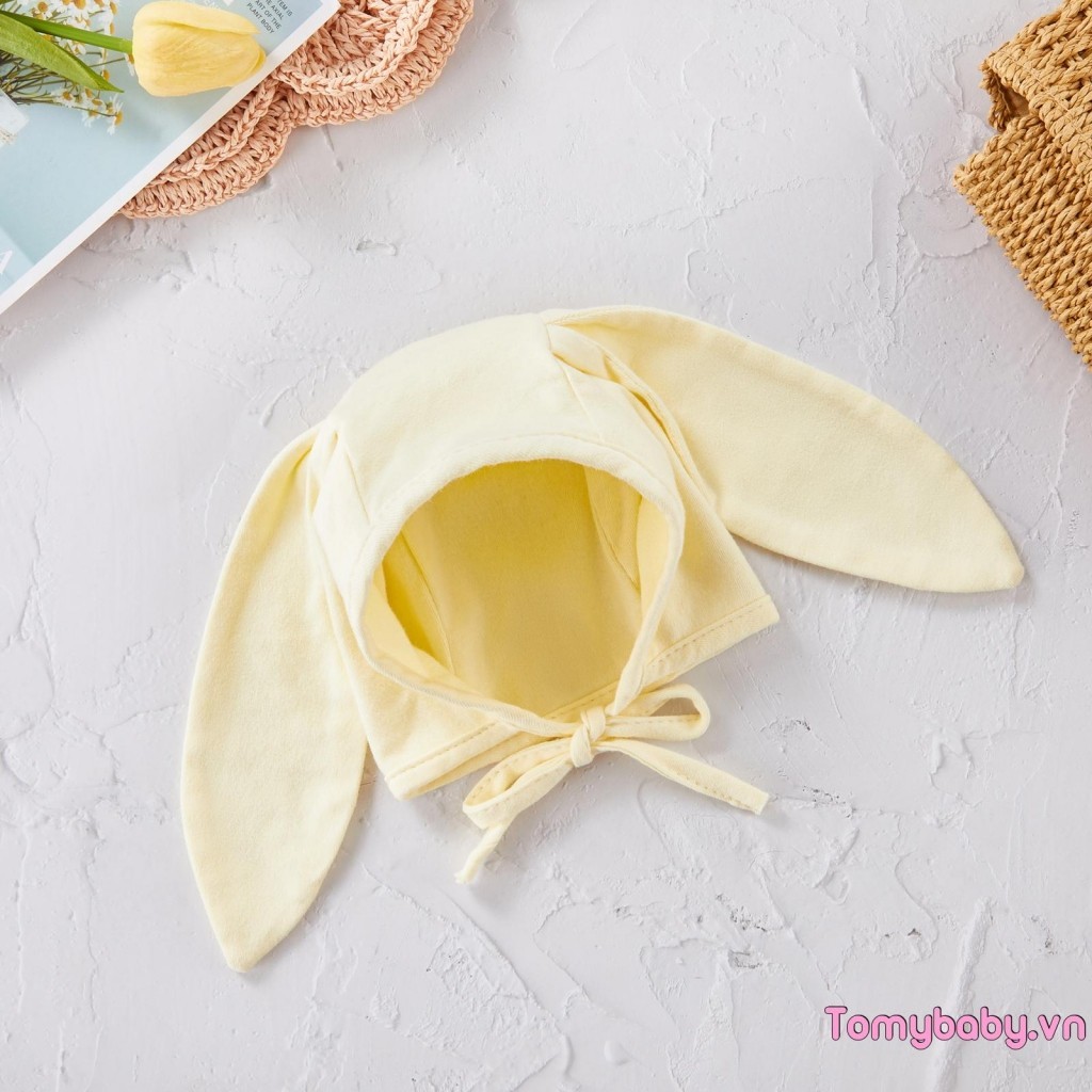 Bé Dễ Thương Bunny Ear Beanie Mũ Trẻ Sơ Sinh Mũ Bonnet Thoáng Khí Cho Bé Gái Bé Trai
