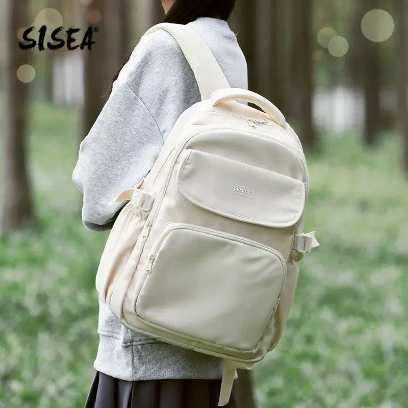 Balo nữ SISEA sức chứa lớn đựng laptop chống thấm nước phong cách Hàn ...