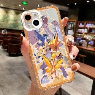 Ốp Lưng Cho Iphone 11 12 13 14 15 Pro Max 6 6S 7 8 Plus 7Plus 13 Mini XS Max XR SE 2022 Ốp Lưng Silicon Mềm Trong Suốt Pokemon Charizard Squirtle Bảo Vệ Ống Kính