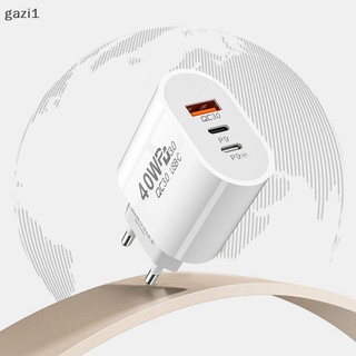 [gazi1] Bộ sạc USB C 40W Bộ sạc điện thoại di động 3 cổng Loại C Bộ sạc nguồn PD cho QC3.0 Boutique