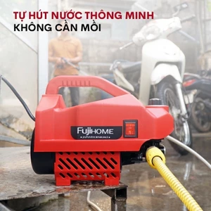 Máy xịt rửa xe cao áp Nhập Khẩu FUJIHOME, máy xịt rửa mini điều chỉnh bơm áp lực nước cao chống giật