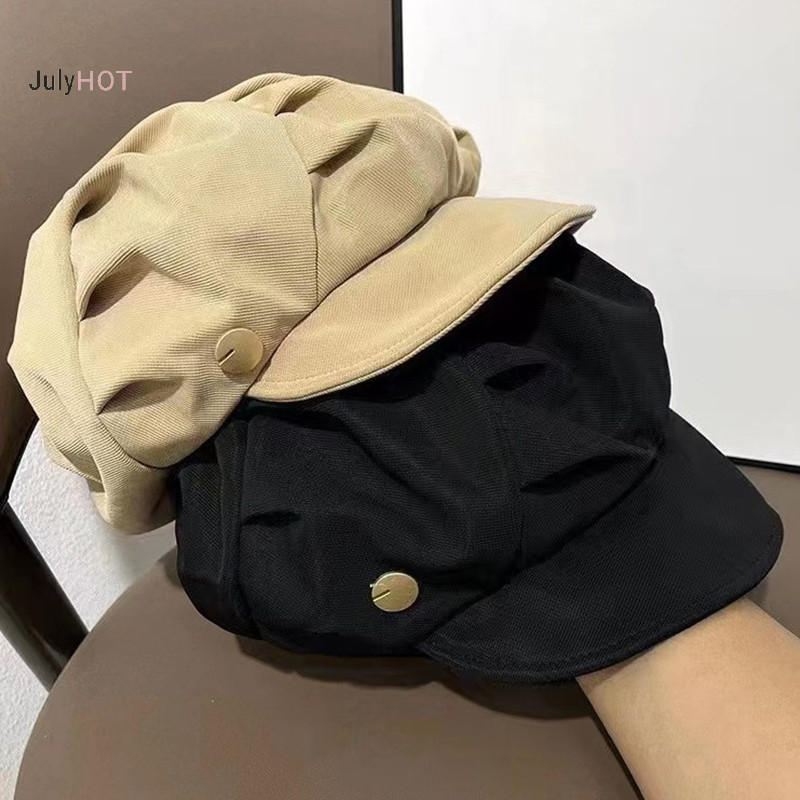 Julyhot Hình Bát Giác Mũ Nồi Len Newsboy Mũ Nữ Đám Mây Đường Phố Vành Mũ Nồi Ngoài Trời Mũ Massivedeals