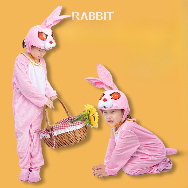 💕Chỗ💕 Quần Áo Trẻ Em Động Vật Múa Trang Phục Quần Áo Cho Bé Gái 3 Đến 14 Tuổi Thỏ Trang Phục Mới Lạ Halloween Giáng Sinh