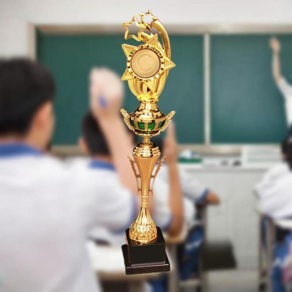 Cúp giải thưởng GOODH bằng nhựa mạ vàng, cúp ngôi sao cho cuộc thi thể thao, phần thưởng trường học