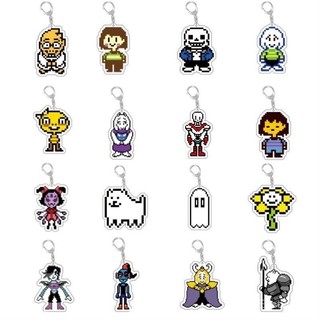 [Móc khóa] Móc khóa hàng hóa Undertale UNDERTALE Mặt dây chuyền acrylic cứng hai mặt trong kho trang trí dễ thương cho các cô gái MRSQ