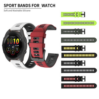 Dây đeo silicon thể thao thoáng khí 20mm 22mm cho Garmin Forerunner 265 255 165 245 245M 645 645M 55 158 570 970