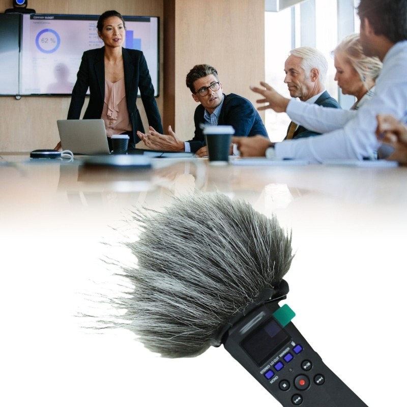 [3C] Kính chắn gió micro lông cho máy ghi âm thiết yếu ZOOM H1 Vỏ micro ngoài trời Kính chắn gió Micro lông