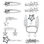 Treeling 10 Chiếc 5 Chiếc Kẹp Tóc Hình Ngôi Sao Pentagram Barrettes Dây Xích Kim Loại Thời Trang Kẹp Tóc Phụ Kiện Cho Các Bữa Tiệc Và
