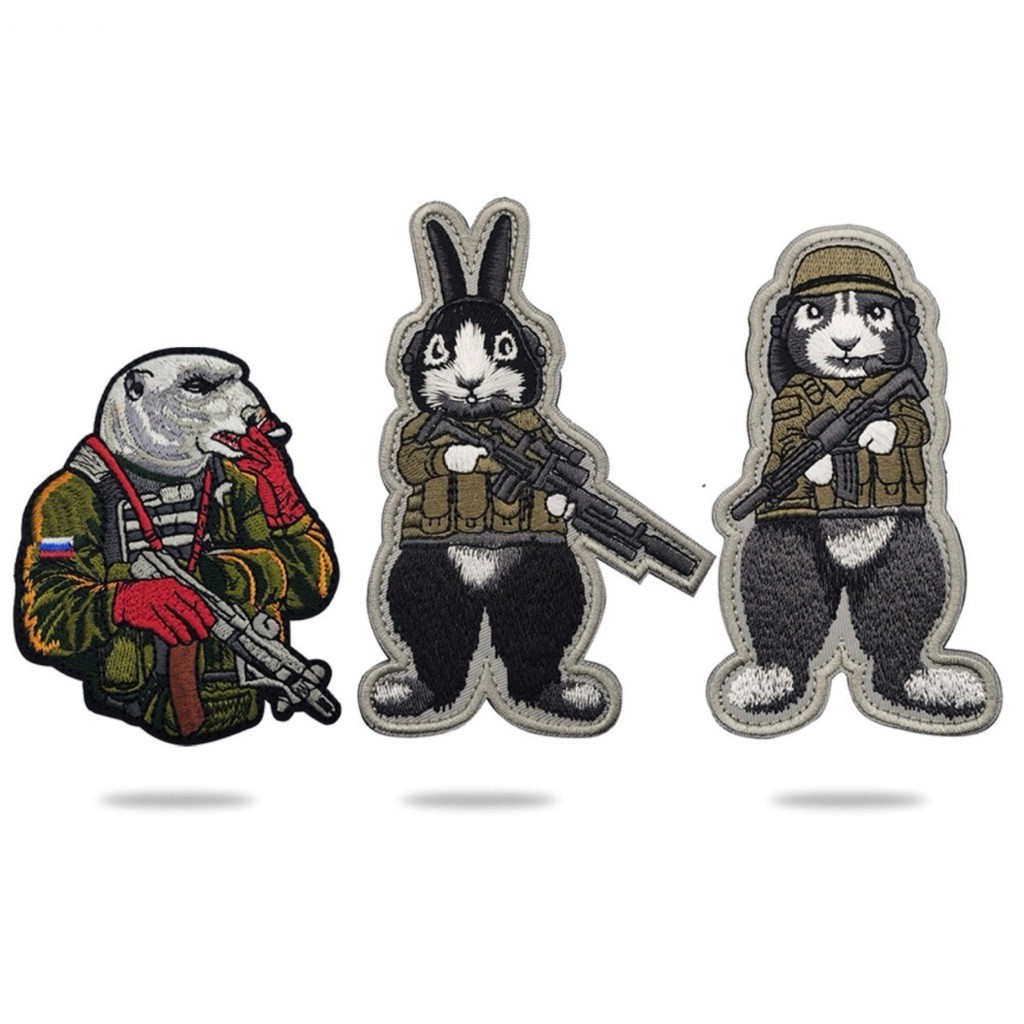 Patch_miếng dán velcro Gấu Nga_Rhapsody_Cat Shit_chiến thuật _tactical