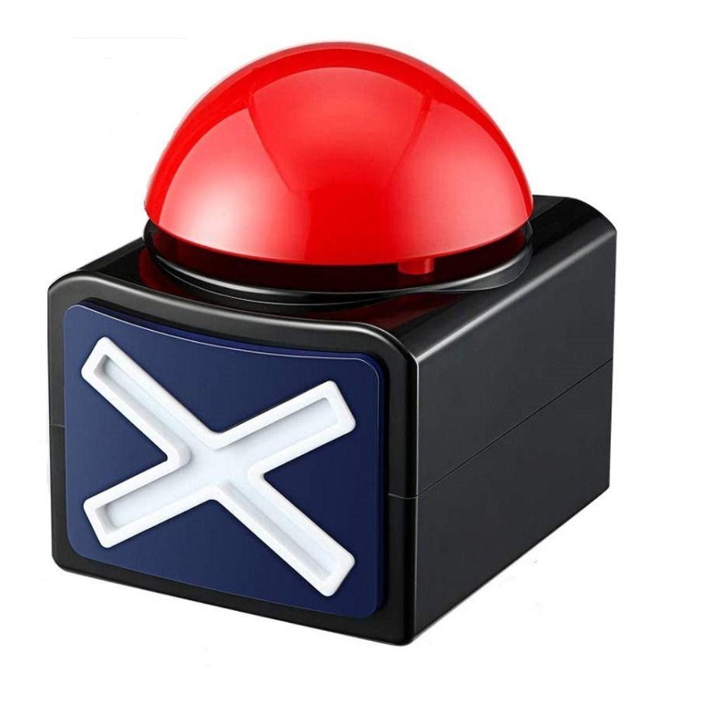 SEYAWSON Red Game Buzzer, Sounding Toy Trivia Quiz Game Answer Buzzer, Bền bỉ với đèn âm thanh ABS Talent Buzzer