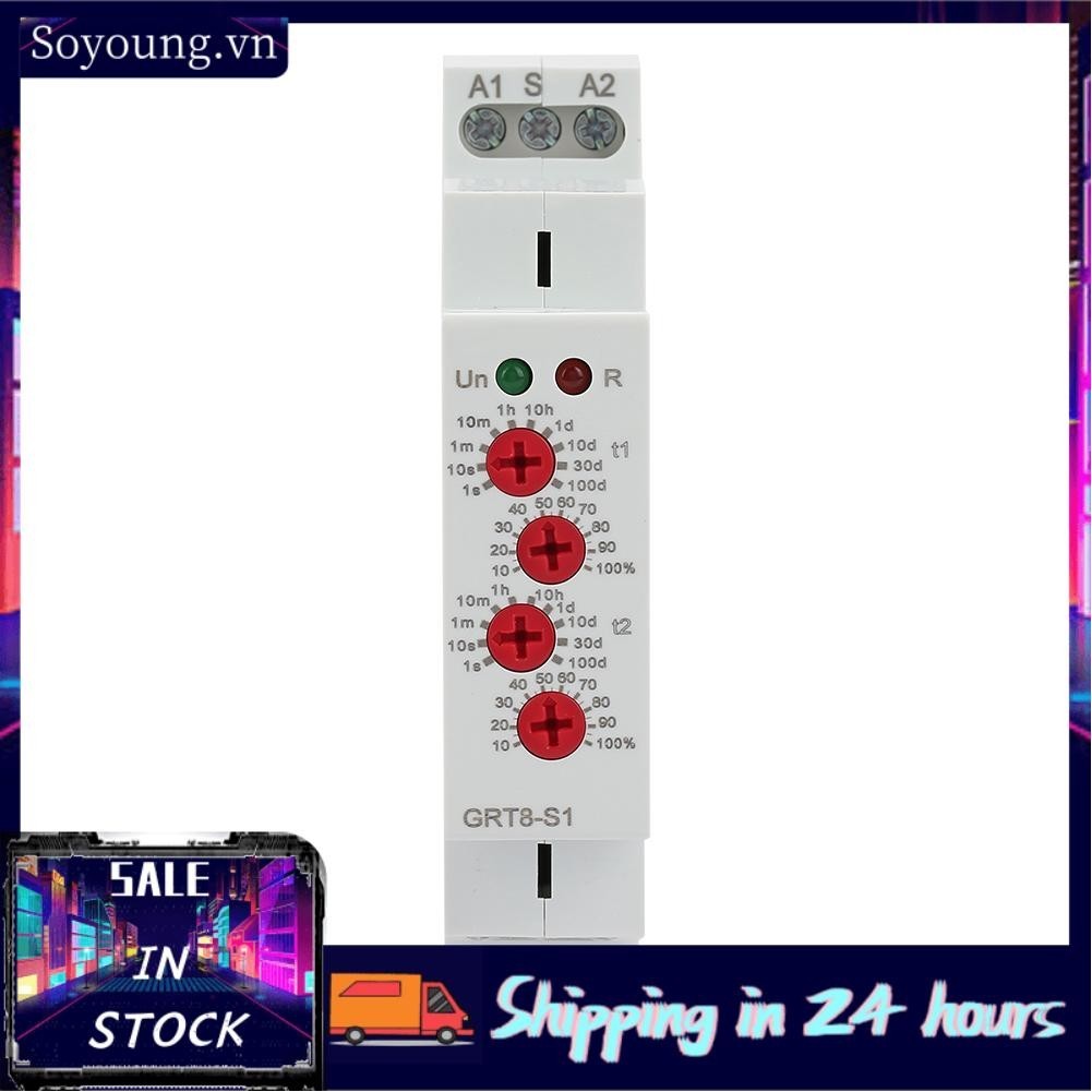 ON/OFF Repeat Cycle Relay AC/DC12V-240V Asymmetric Timer 35mm | Shopee ...