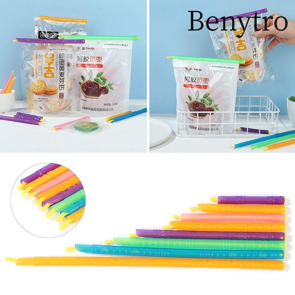 Benytro Set 5 Kẹp Miệng Túi Bảo Quản Thực Phẩm Bằng Nhựa Có Thể Tái Sử Dụng