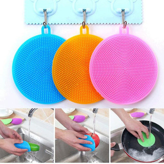 Miếng Rửa Chén Bát Silicon Kháng Khuẩn Kiêm Lót Đế Ly ️🦉 SHOP PP ONLINE CLICK 24 GIỜ