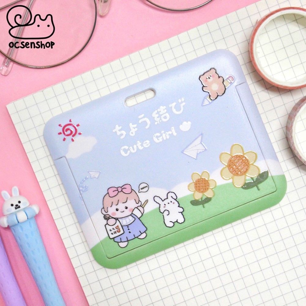 Card holder Cute girl