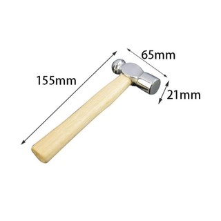 Búa cầm tay YONDR, Búa Mini nhỏ đa chức năng, Dụng cụ thoát hiểm ô tô Tay cầm bằng gỗ Đầu tròn Bóng Peen Búa chế biến gỗ
