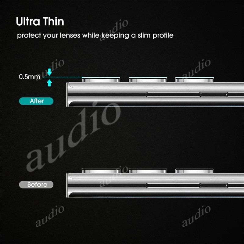 Ống kính máy ảnh Redmi Note 14/Pro 4G/5G 2025, bảo vệ kim loại + kính cường lực trong suốt