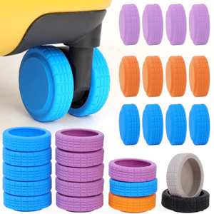 Tay xe đẩy chống trượt chống sốc - Vỏ bọc bánh xe hành lý bảo vệ nửa đầu - Giảm tiếng ồn Tấm lót bánh xe chống mài mòn - Vali bảo vệ xe đẩy du lịch đa năng - Đa phong cách