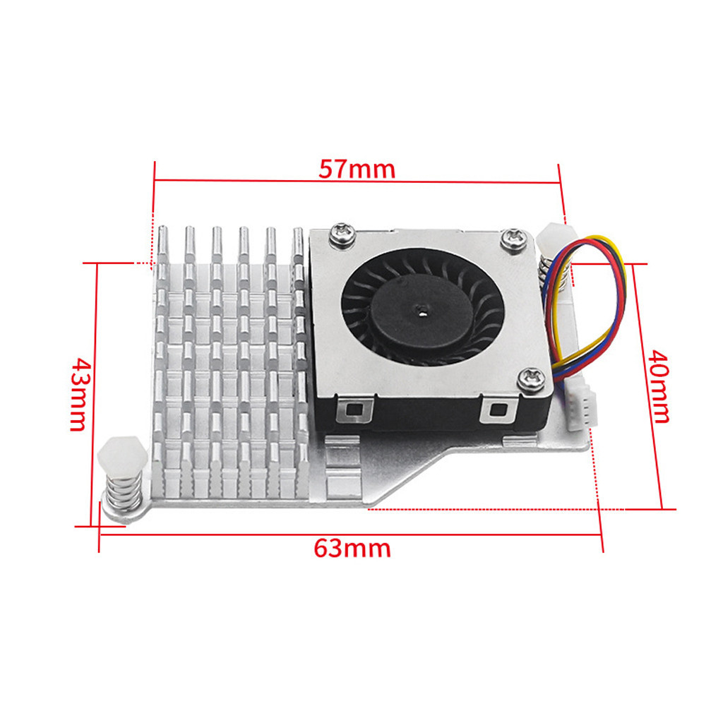 Jmt Nhôm Tản Nhiệt Quạt Tản Nhiệt Hoạt Động Làm Mát Cho Raspberry pi 5