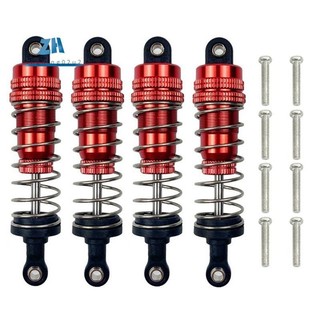 4 Bộ giảm chấn giảm xóc dầu trước và sau bằng kim loại cho MJX H16 16207 16208 16209 16210 1 / 16 RC Xe nâng cấp các bộ phận