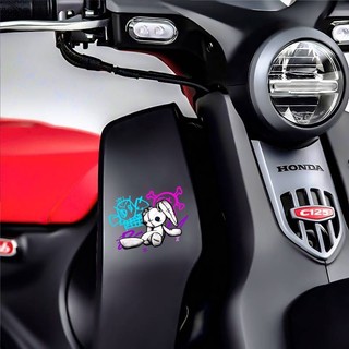 Miếng Dán Trang Trí Xe /Phản Quang Xe Dán jinx jinx Nhỏ Nổ Xịt Graffiti Thỏ Búp Bê Ge Bạn Nằm Sáng Tạo Rỗng Dán