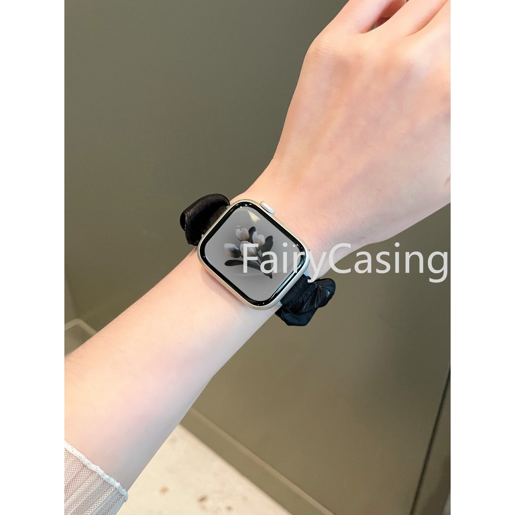 Dây đeo tóc S11 cho Apple Watch Band Series 11 10 46MM 42MM Ultra 2 49mm 45mm 41mm 42mm Vòng đeo tay hình tròn ruột lớn cho iwatch 9 Se 7 3 6 8 44mm 40mm 38mm