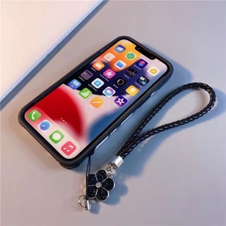 Màu Sắc Thời Trang Hoa Dây Điện Thoại Di Động Dây Dệt Da Co Giãn Dây Đeo Tay Cho iPhone Android Samsung Camera Móc Chìa Khóa