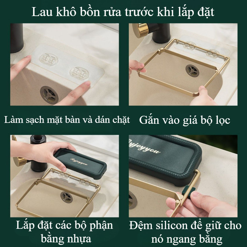 Giá lọc thức ăn thừa thế hệ mới tiện dụng,giá lọc bồn rửa bát,Giá lọc thức ăn thừa,gồm có 1 khung + 50 túi lọc