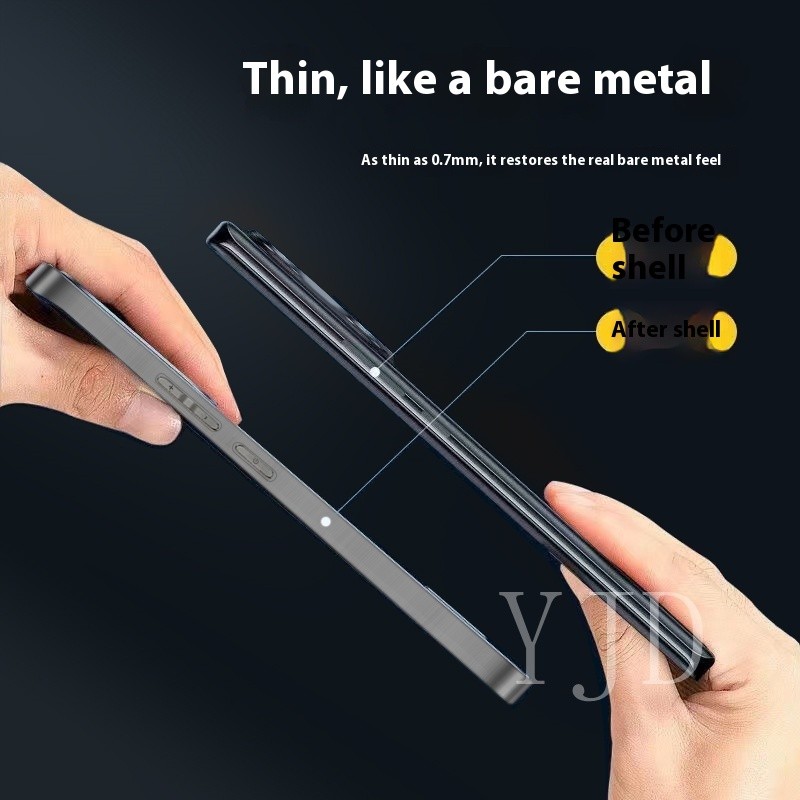 Ốp Lưng Cho Samsung Galaxy S25 Mặt Sau Kim Loại Siêu Mờ Bao Gồm Tất Cả Vỏ Điện Thoại Chống Rơi