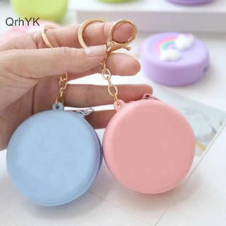 Nhà Máy Thời Trang Màu Kẹo Silicon Mini Tròn Đựng Đồng Xu Ốp Lưng Ví Đựng Tiền Xu Nữ Bé Gái Thời Trang Ví Đựng Tiền Xu Dây Kéo Ví Dành Cho Trẻ Em Nữ QrhYK
