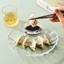 Đĩa vỏ BAMBOOB, Đĩa bánh bao sáng tạo trong suốt, có đĩa giấm Vỏ thìa