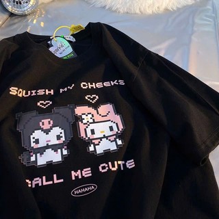 Áo Thun phông nam nữ chất cotton su cổ tròn form rộng cute