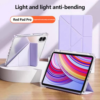 Ốp Acrylic Trong Suốt Cho Xiaomi Redmi Pad Pro 12.1 inch SE 11 8.7 Pro 5G 12.1 MiPad 7 11.2 2024 7Pro 6 6 Pro Poco Pad12.1 Vỏ Y-bracket Có Khe Cắm Bút