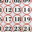 Cắt decal dán 30 số bàn cho các quán - GÌ CŨNG IN