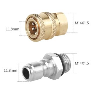 Bộ khớp nối nhanh ren 14mm máy rửa xe (khớp nối nhanh 1/4 inch)