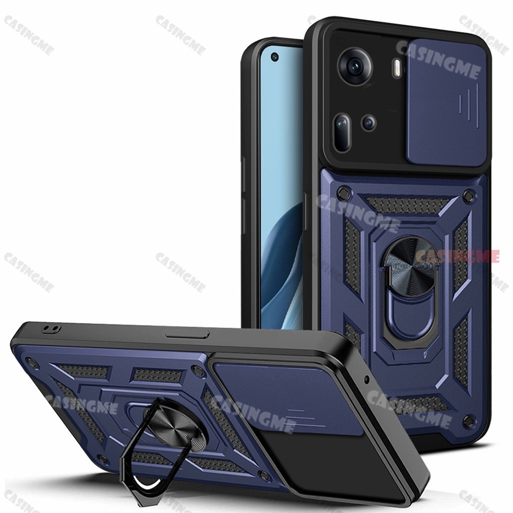Oppo Reno 11 11Pro 5G Vỏ giáp chống sốc cho Oppo Reno 11 Reno11Pro Reno11 Pro 5G 4G Giá đỡ vòng từ tính trên ô tô Đẩy kéo Bảo vệ Camera Vỏ điện thoại Vỏ Camera Ốp lưng