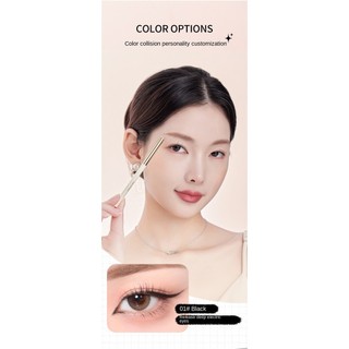 Bút kẻ mắt dạng lỏng HOTIAL, chống thấm nước, chống mồ hôi, không phai màu, lâu trôi, không nhòe, cứng đầu, 2 màu