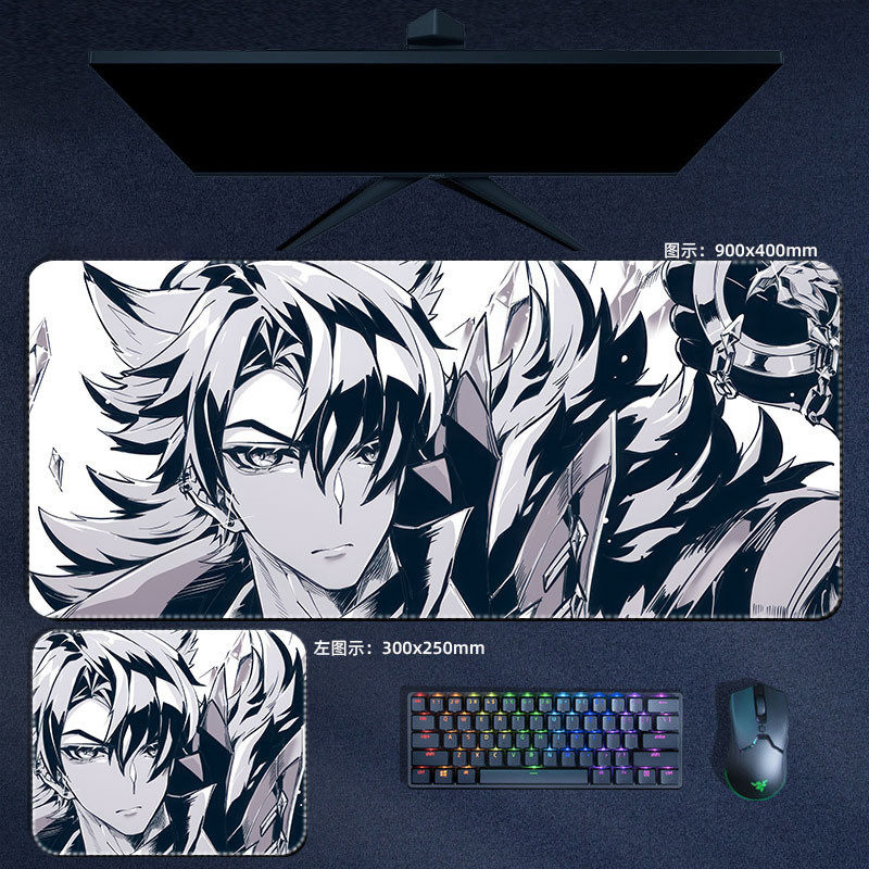 Wriothesley Neuvillette Miếng Lót Chuột Genshin Tác Động Lớn XXL Mousepad Bàn Phím Máy Tính Đệm Anime Phụ Kiện Chơi Game Bàn Thảm