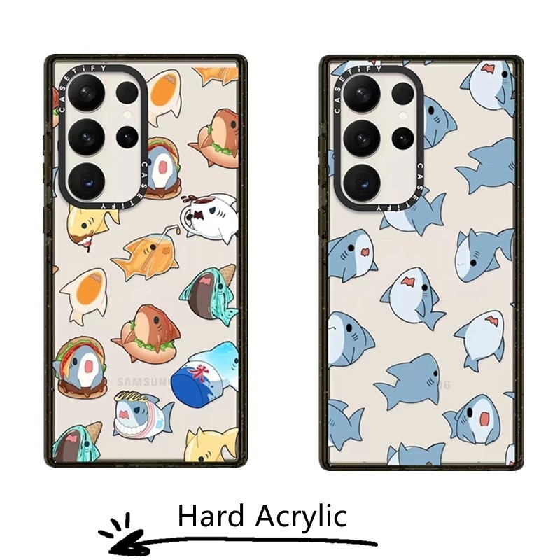 CASETiFY Cartoon Shark Case For Samsung Galaxy S24 S23 S22 Plus Ultra