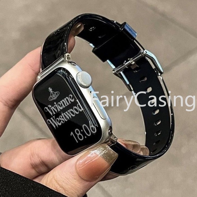Dây đeo trong suốt bằng silicon thạch trong suốt cho Apple Ultra 2 49MM Series 9 45MM 41MM Màu sắc cho iwatch 8 7 6 5 4 40mm 44mm 42mm 38mm Vòng đeo tay