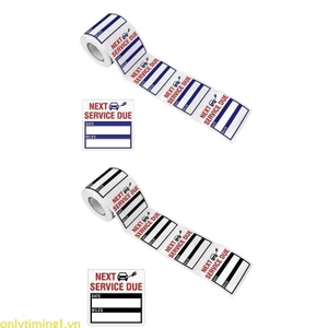 Onlytiming1 150 Miếng Dán Nhắc Nhở Thay Dầu Dịch Vụ Tiếp Theo Do Nhãn Thấp Cho Kính Chắn Gió Cửa Sổ Ô Tô 2 x 2 Inc
