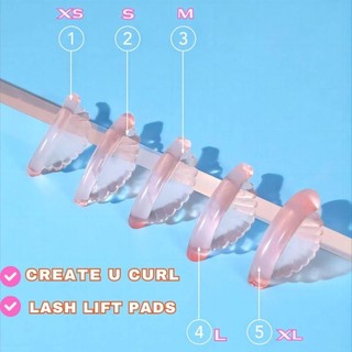 GOODH 5 Đôi Lông Mi Perm Curler, Phụ Kiện Uốn Mi Có Thể Tái Sử Dụng Miếng Lót Lông Mi Silicon, Dụng Cụ Dụng Cụ Dụng Cụ Vỏ Phong Cách Nối Mi Dính Mi Thanh Nữ