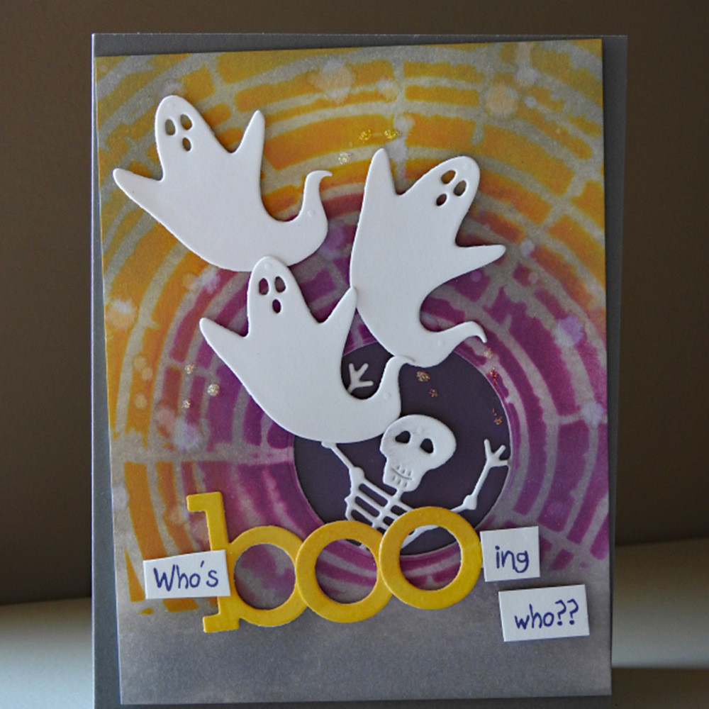 16 Loại Halloween Series Kim Loại Thép Carbon Khắc Khuôn DIY Thêu Sò Giấy Thủ Công Cắt Dập Nổi Bản Mẫu
