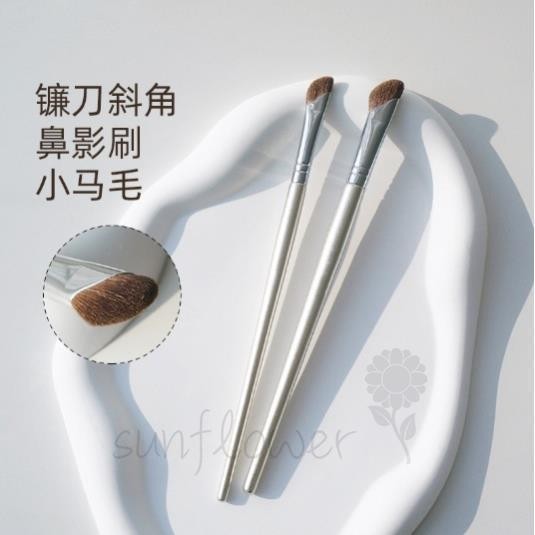 Bàn chải đánh bóng mũi nghiêng Bàn chải trang điểm bóng