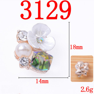 5 Chiếc Giả Vỏ Mặt Kim Cương Khóa Hoa Tự Làm Phụ Kiện Tóc Phụ Kiện Mũ Hợp Kim