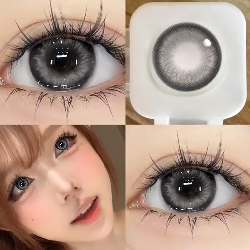 Kính áp tròng tiếp xúc MTTS eyes Đường kính: 14.0mm Ống kính màu xám Ống kính trang điểm mắt màu xanh lam 01