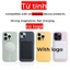 Silicon lỏng từ tính màu trắng cho iphone 15 / 14 / 13 / 12 / Pro / ProMax / plus / mini Vỏ điện thoại chất lượng cao Hoạt hình bật lên